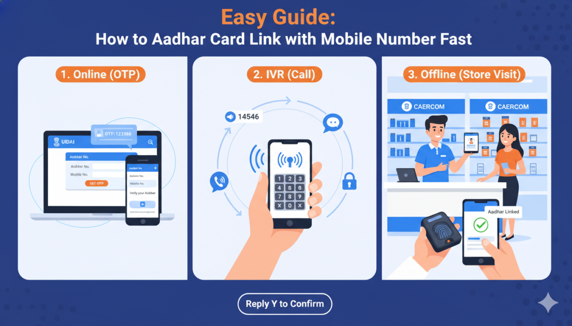 Aadhar Card Link with Mobile